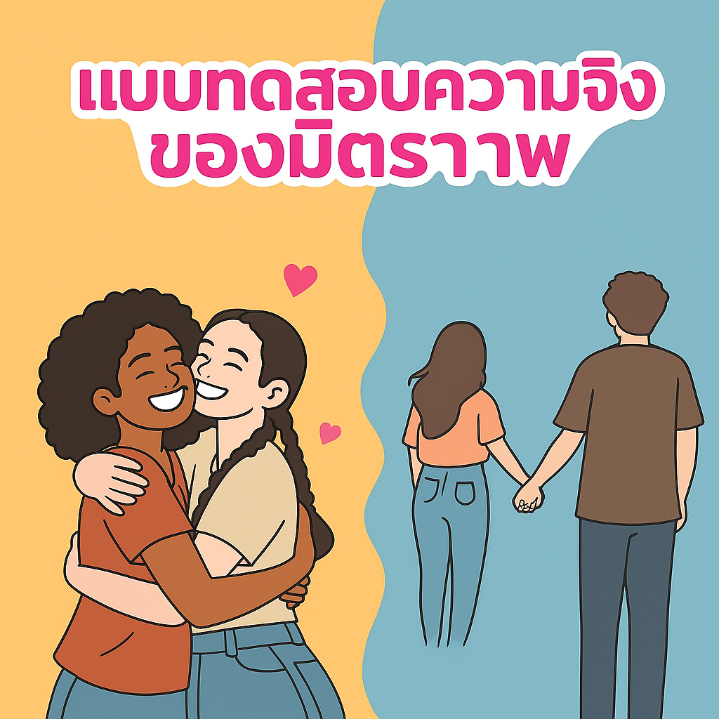 💫 แบบทดสอบความจริงของมิตรภาพ 👬