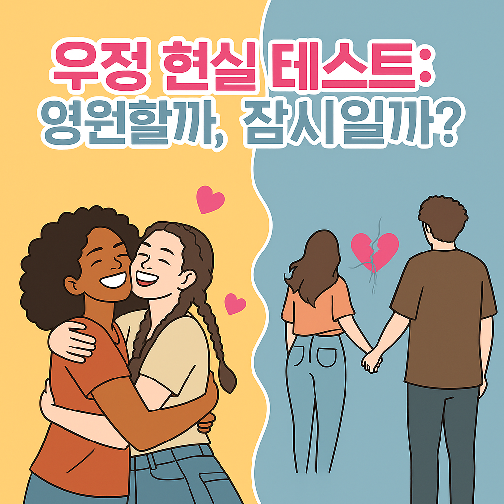 💫 우정 현실 테스트: 영원할까, 잠시일까? 👬