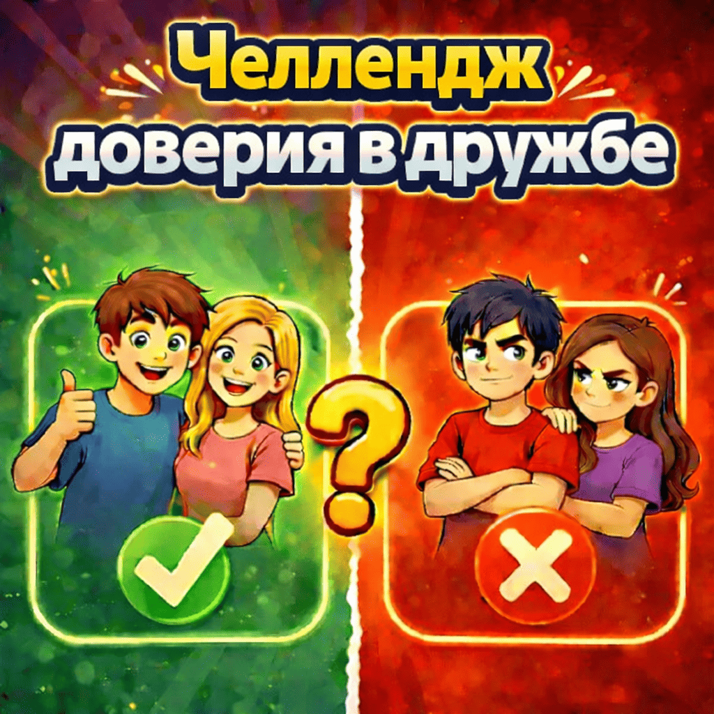🧑‍🤝‍🧑 Челлендж доверия в дружбе 🤝