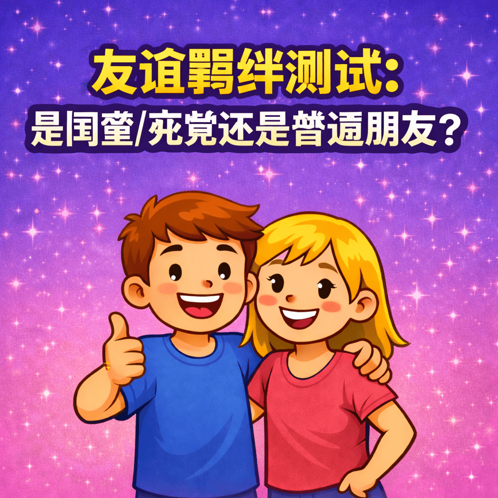 🌟 友谊羁绊测试：是闺蜜/死党还是普通朋友？ 👬