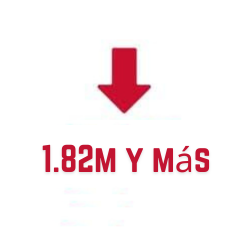 1.82m y más