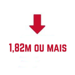 1,82m ou mais