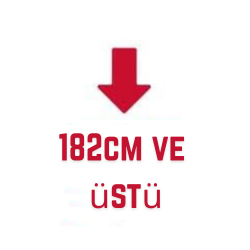 182cm ve üstü